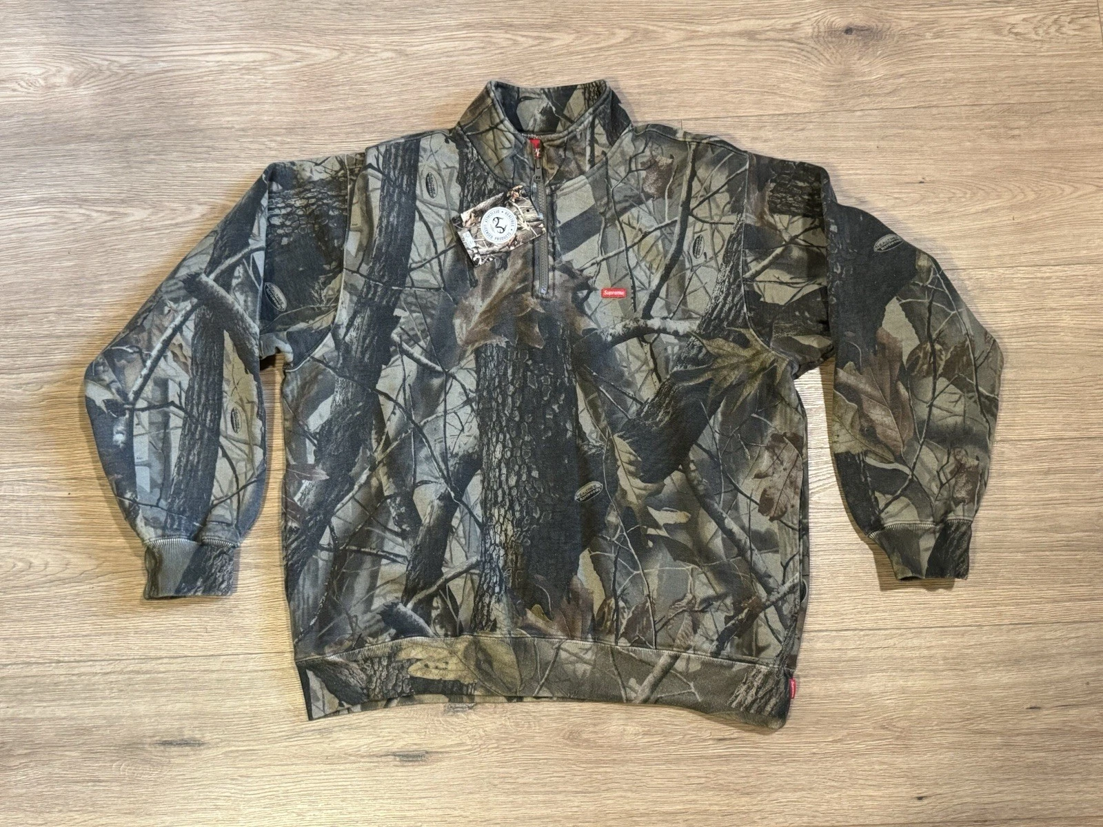 Pull demi fermeture éclair Supreme petite boîte Realtree Hardwoods Camouflage