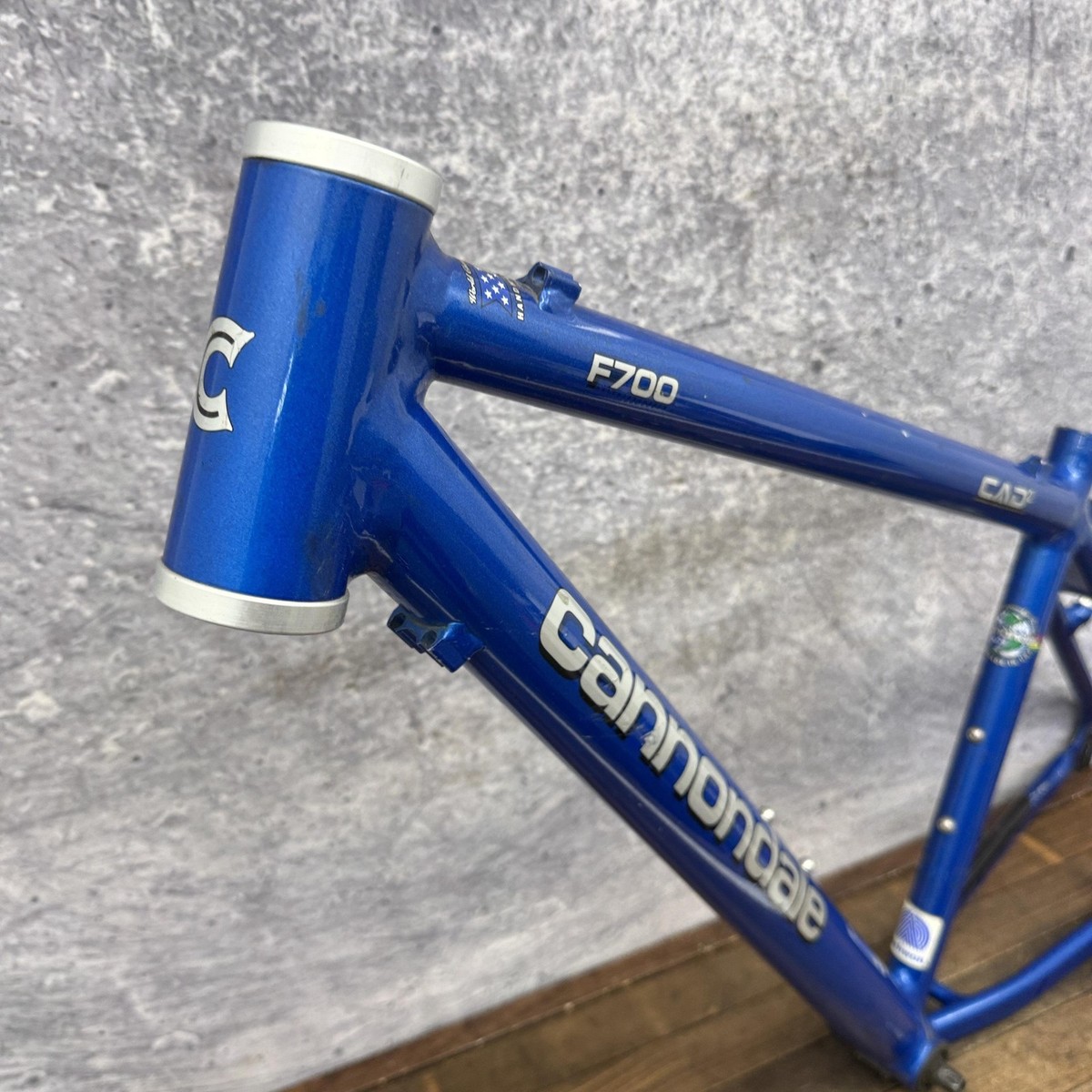 Vintage Cannondale F700 CAAD2 Mountain Bike Frame 17in Blue USA 26