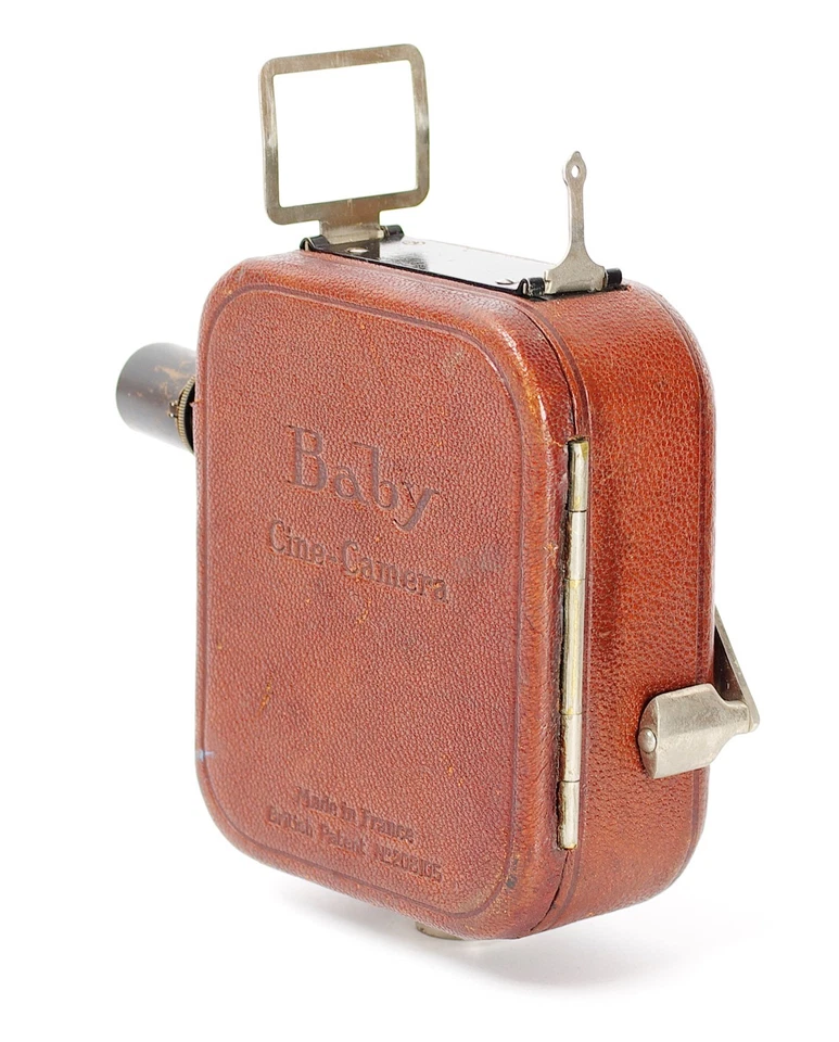 Cámara de Cine Pathe Baby con Krauss Trianar 2cm Cuero Marrón Vintage Nº060420 Foto 4 de 4