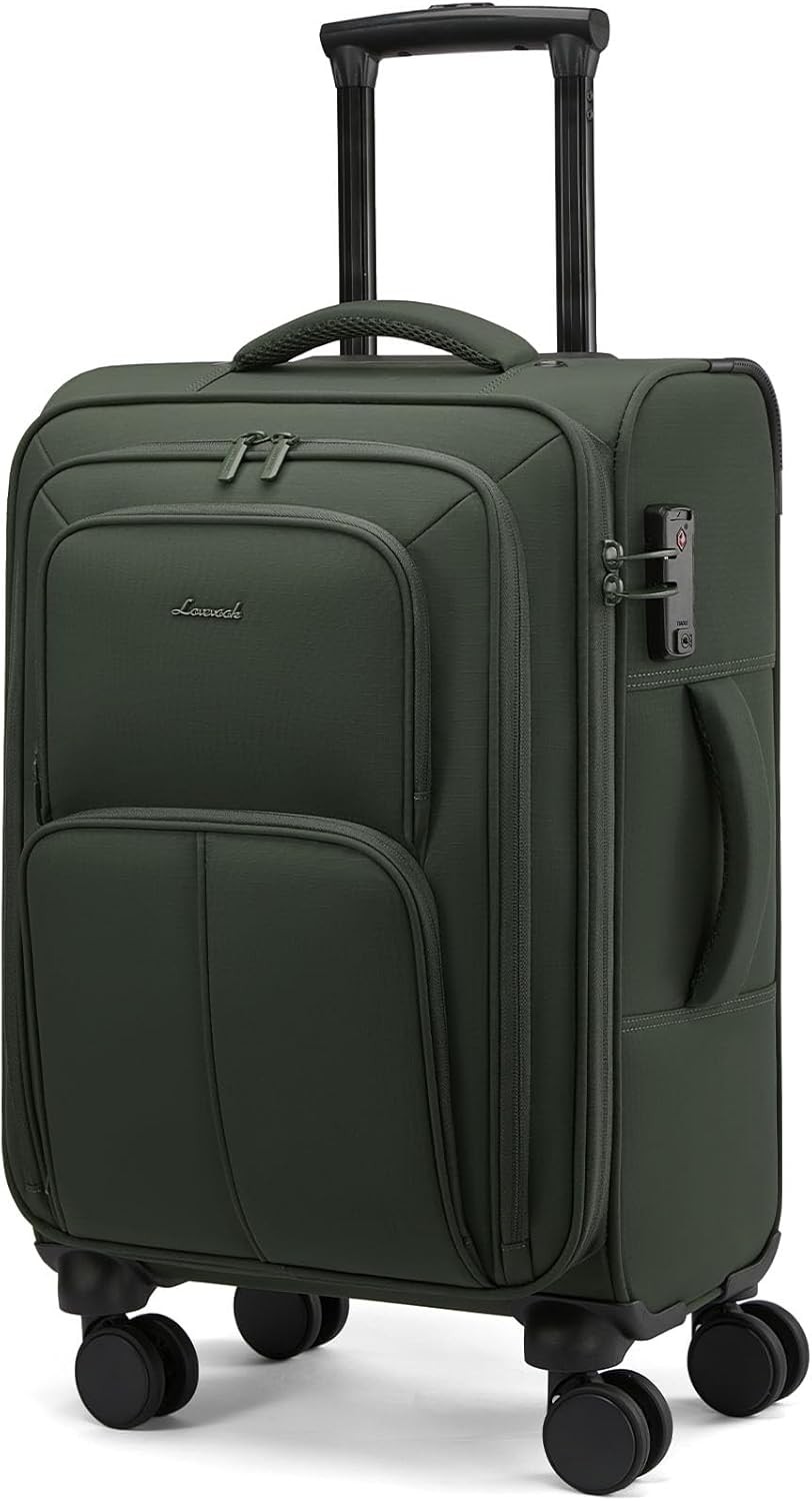 22x14x9 Airline Approved 22 Inch Softside Suitcases W/ Spinn
