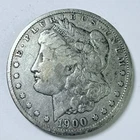 1900-O $1 MORGAN SILVER ONE DOLLAR, FINE CONDITION 90% SILVER  #9069