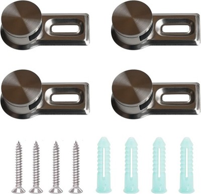 Pack of 4 Heavy Duty Clamp Holder Spacers for Glass Acrylic Glass Pictures Wa...
