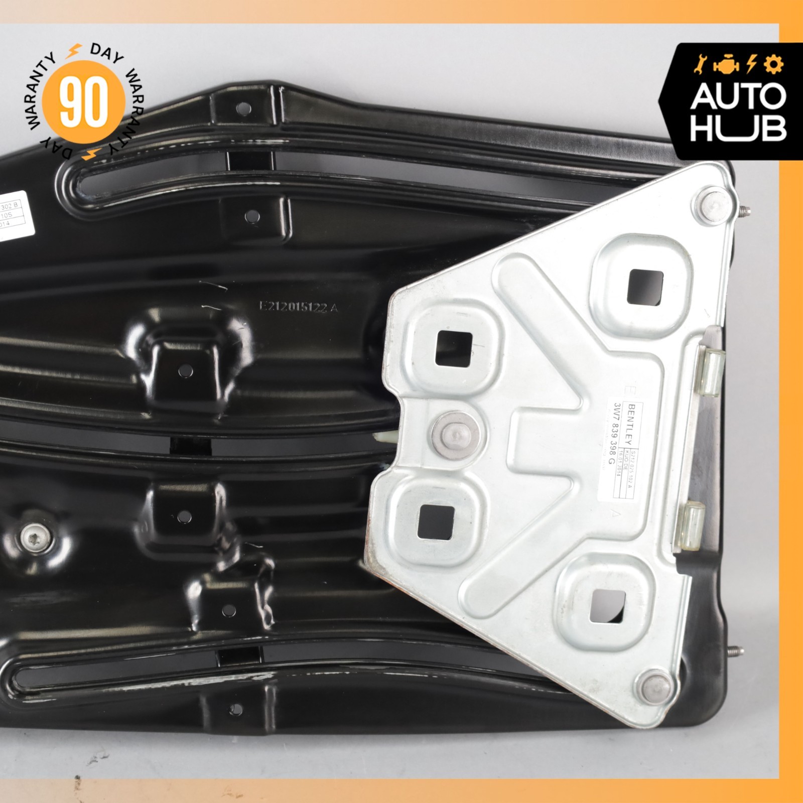 12-18 Bentley Continental GTC Rear Right Quarter Window Regulator w/ Motor OEM