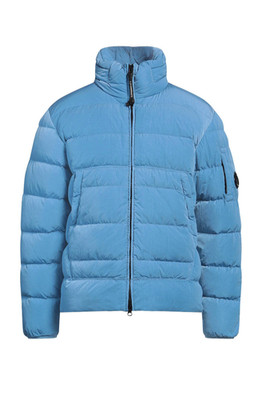 C.P. Company Men's Blue Aegean Chrome-R Down Jacket - S-  Hellblau