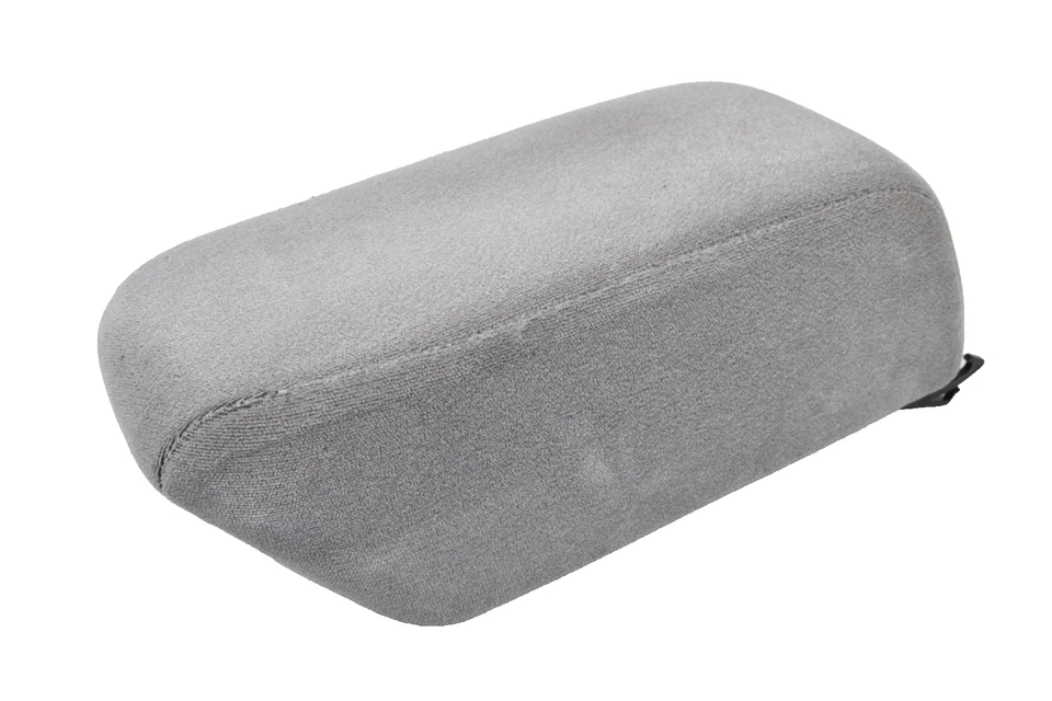 DEFECT 00-04 Mitsubishi Montero Sport Center Console Gray Cloth Armrest OEM - Image 3 of 4