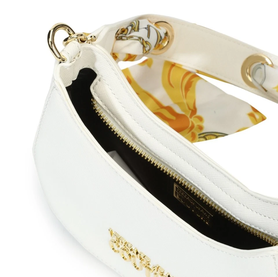 Versace Jeans Couture - Bolso de hombro blanco en forma de luna Foto 3 de 4