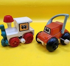 Vintage Tomy Flip Floppers Wind-up Toy Car Dune Buggy