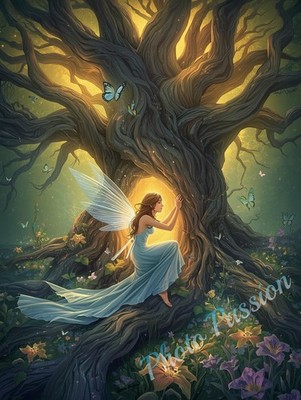 Poster Fee Fee-Königreich Magische Fantasy Wandkunst A4 (2849)