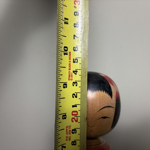 24cm Japanese Kokeshi Doll - Vintage Collectible- Antique Wooden Folk Art - #E26 - Picture 6 of 6