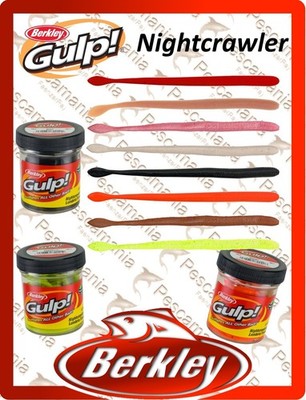 Berkley Gulp!  Nightcrawler 6'' Cm.15 Aromatisierter Wurm Für Forelle