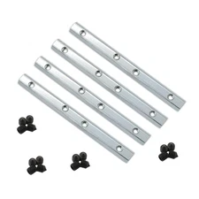 4 PCS Aluminum Profile Straight Line Connector Carbon Steel Bracket Fastener