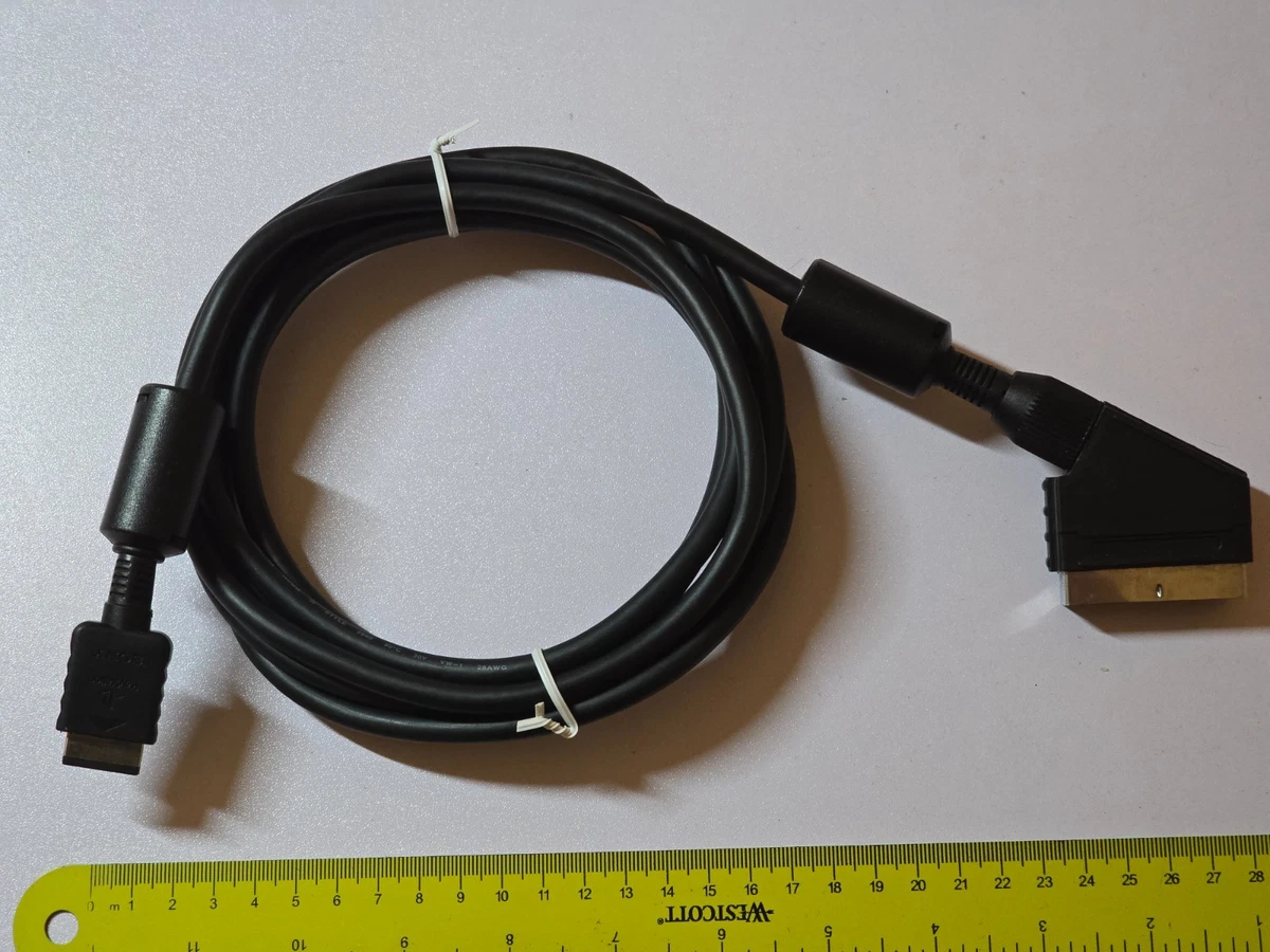 CABLE DE PLOMO SONY PLAYSTATION 1 2 PS1 PS2 OFICIAL GENUINO RGB SCART TV SCPH-10142