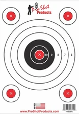 Pro-Shot P1BULLSEYE SplatterShot Hanging Heavy Paper 9" x 13" 6 Pack