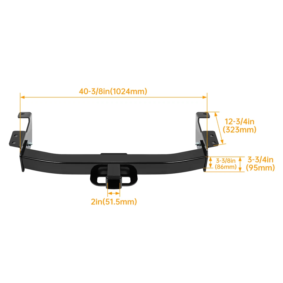 Class 5 Trailer Hitch Tow For Ford E-150 E-250 E-350 Econoline Super Duty 00-14 - Image 2 of 4