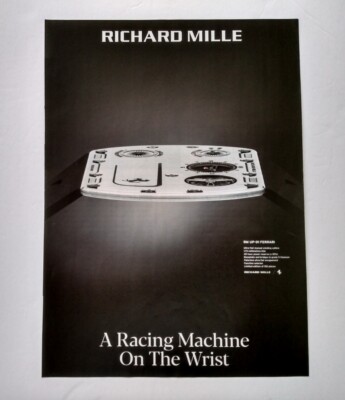 Richard Mille watch PRINT AD 2022 RM UP-01 Ferrari - Racing Machine on the Wrist