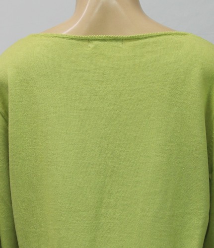 Katheryne Wang Women's Knit Top Long Sleeve Green Size L - Bild 5 von 6