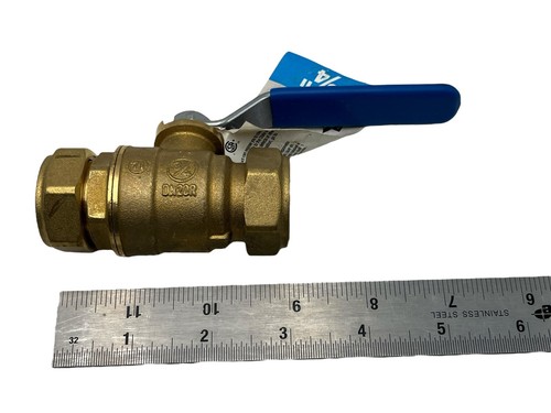 Everbilt Standard Port Ball Valve Lead Free Brass 3/4" Comp x 3/4" Comp 021 - Picture 5 of 5