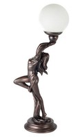 Art Deco Bronze Lighting Lady Draped With Scarf Lamp Art Deco Bronze Lighting Lady Draped With Scarf Lamp