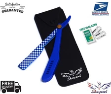  CLASSIC RED BARBER STRAIGHT SHAVING RAZOR CUT THROAT SALON 10 BLADES+ FREE GIFT