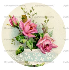 Waterslide Furniture Decal Image Transfer French Circle Upcycle Shabby Chic Art