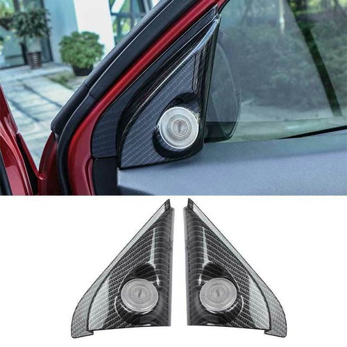 For Mitsubishi Outlander 13-2020 Front Triangle A Pillar Cover Trim Carbon Fiber - Picture 2 of 5