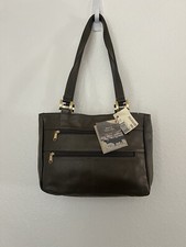 Nwt Sas Vintage Women's Pewter  Shoulder Bag Purse Handbag 8”x 11” X 3”