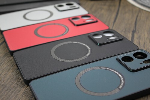 For Motorola Edge (2023), Luxury Hybrid Leather Magnetic Soft Bumper Case Cover - Picture 4 of 17