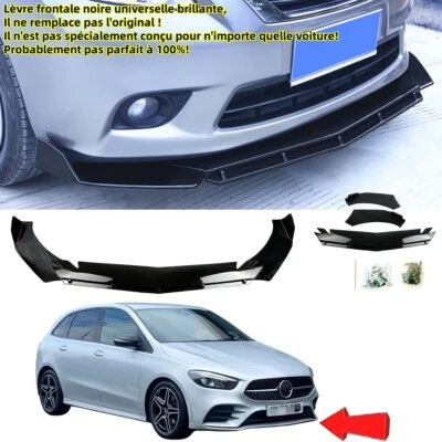 Lèvre avant universel pour Mercedes Classe B W247 Sport 2018-2024 Splitter avant - Photo 1/4