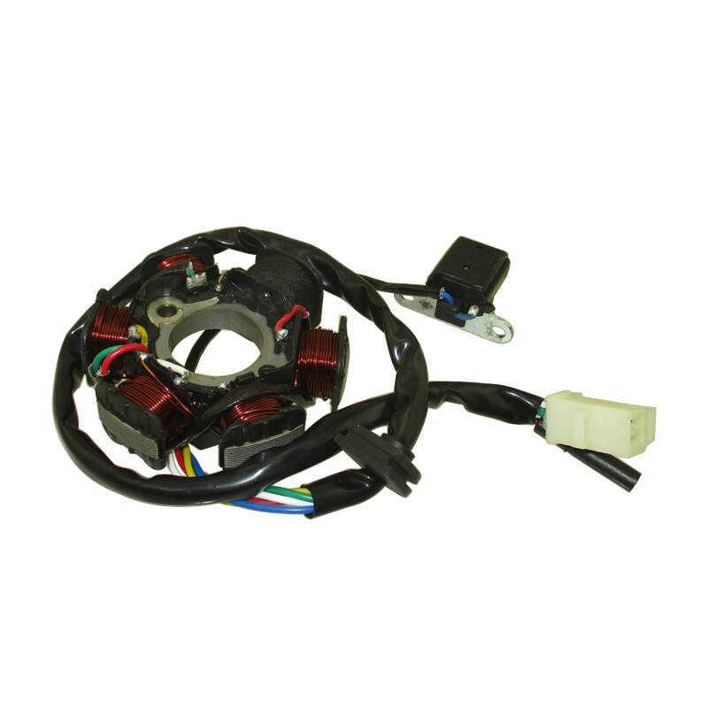 GY6 Stator Coil – Fits 49cc-50cc Scooters, Mopeds, Go Karts & ATVs – 8 Coils, 4 Wires