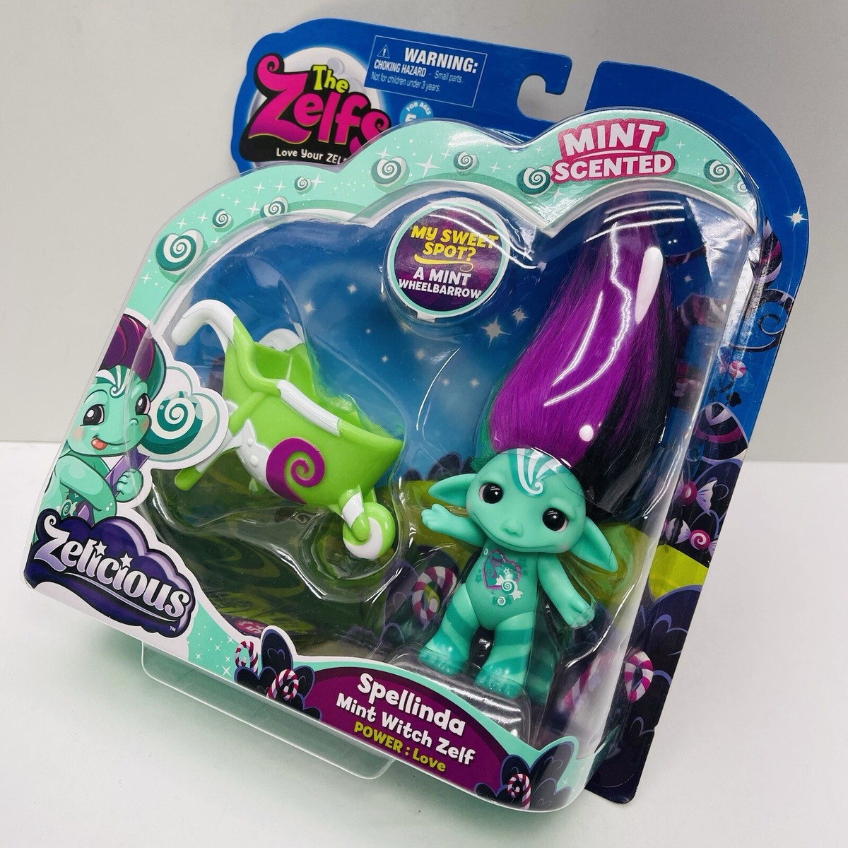 The Zelfs SPELLINDA Mint Witch Zelf Doll 2 1/2