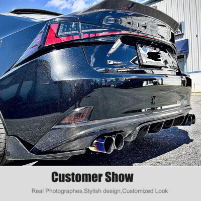 For Lexus IS250 IS350 IS F Sport 2013-2016 Real Carbon Rear Bumper