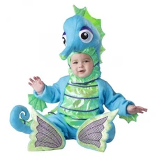 NWT CHASING FIREFLIES INCHARACTER BABY INFANT SILLY SEAHORSE COSTUME 12-18 MONTH