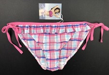 KELLY BROOK Bikini Bottoms UK 8 Pink White Blue Mix BNWT