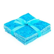 It's All Turquoise 90-pc precut charm pack 5" squares 100% cotton fabric quilt 
