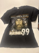 BRETT KEISEL PITTSBURGH STEELERS T SHIRT Respect Beard Fear Diesel 99 Adult M