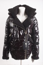 Series By Nicole Benisti Geilo Down Winter Jacket Coat Puffer Shearling Black M