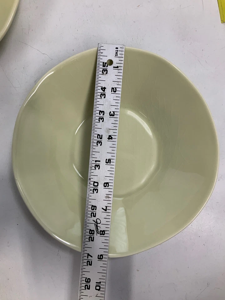 Tag Light Green Round-ish Bowl Microwave Dishwasher Safe PreownedKitchen - Image 4 of 4