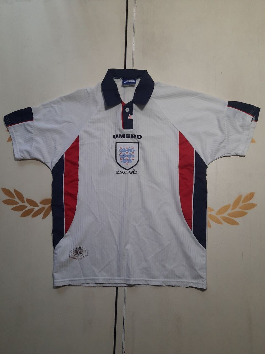 【UMBRO】ENGLAND 1997-98 90's GameShirt 1997-99 England Match Issue Home L/S Shirt #4 (Butt)