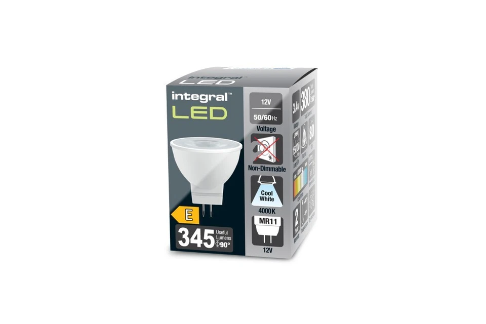 MR11 GU4 35w 12v Spotlight Bulb, 2700k/4000k, Non Dim, 380LM, 36 Degree Integral - Image 4 of 4