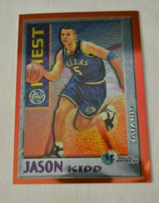 1996 TOPPS FINEST - JASON KIDD DALLAS MAVERICKS GUARD MYSTERY FINEST CARD M9