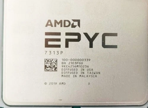 AMD EPYC™ 7313P  16 cores 32 threads 3.0GHZ up to 3.7GHZ 155w CPU processor