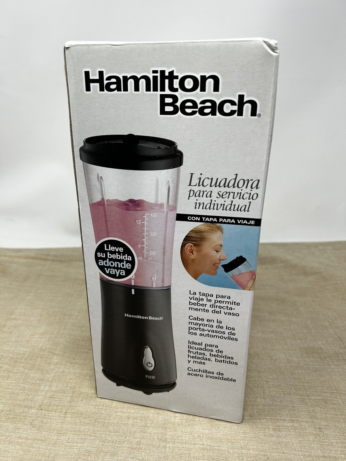 Hamilton Beach Personal Creations Single-Serve Blender With Travel Lid, Black, 1