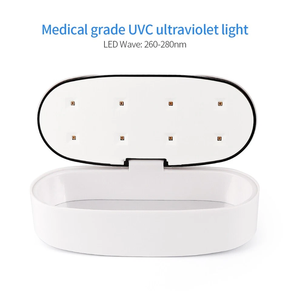 UV LED Esterilizador Manicura Arte en Uñas Caja de Desinfección Maquillaje Cepillo Herramienta Limpiador Foto 4 de 4