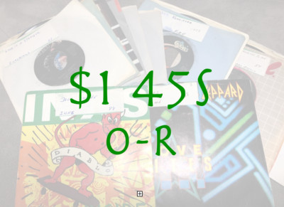 $1 45s - Popular Artists - G - EX - Flat $5.00  Shipped - OPQR