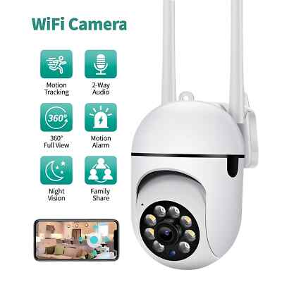CCTV Camera Wireless Security Surveillance Outdoor 4X Digital Zoom Night Color