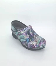 8474 Dansko Womens LT Pro Tooled Watercolor Clogs Size 39 EU 8.5-9US