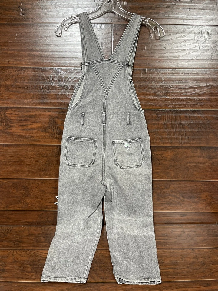 Guess Overalls Boys Small Faded Black Georges Marciano Vintage Jeans Made In USA - Image 2 of 4