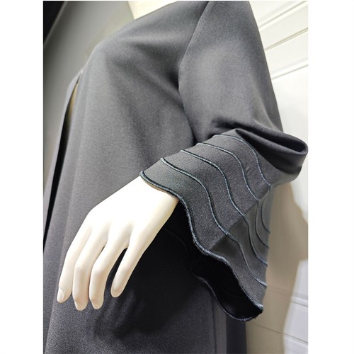 Dubai Women Muslim Open Cardigan Kimono Abaya Robe Long Robes w/ Scarf Dresses - Foto 29 di 42