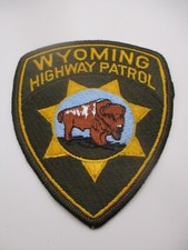 Wyoming Highway Patrol Brown Version Shoulder Patch / Police