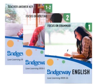 Bridgeway English Workbook Learning Kit For 8 Grade Homeschooling Students.